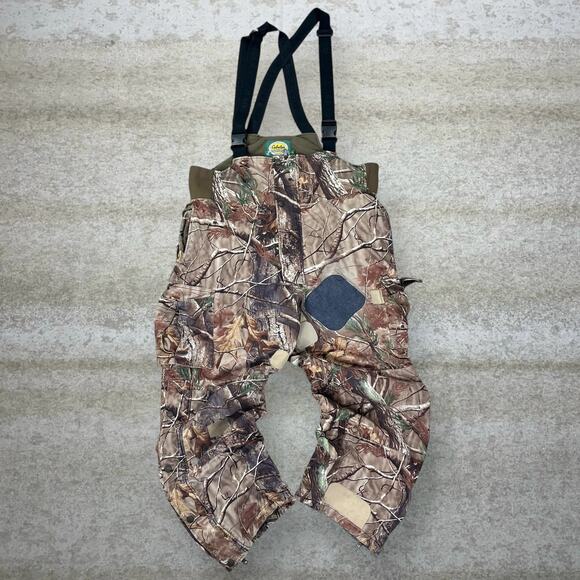Realtree Other - Vintage 90s Realtree Hunting Camo Overalls Mens LT Baggy Wide Leg Fit Insulated